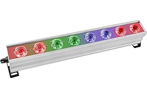 TOM LED par bar muro lavare fase luce,SENLAN 8pcsx4W RGBW 4-in-1 condotto e piena di casa di 7 modi DMX512 per discoteca/partito/teatro (RGBW)