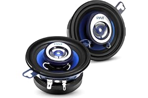 Pyle 16,5 cm 3-vägs Bilhögtalare 360 W – Triaxial Högtalarsystem med 180 W RMS, 4 Ohm Impedans, Neodym Mellanregister och Pie