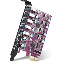 Scheda PCIe USB 3.2 Gen 2 A 7 Porte (2 USB-C + 5 USB-A) - Espansione Interna Per PC, 10 Gbps, Per Windows E Mac