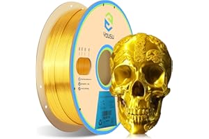 YOUSU PLA filament 1.75, Silk pla gold,3d drucker filament,PLA 1kg Spool,Glänzend Seide gold,pla metallic gold farbe