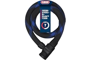 ABUS Panzerkabelschloss Ivera Steel-O-Flex 7200 - Kabelschloss aus Stahlkabel mit Panzer aus Stahlhülsen - ABUS-Sicherheitsle