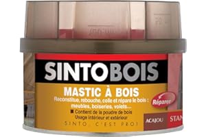 SINTOBOIS Mastic à bois - Acajou - Boîte 170 ml