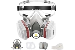 Genérico MASCARA RONAN - Mascara reutilizables -Mascara pintura - Mascara de gas - Mascaras - Mascara antipolvo -Mascara con filtro - Mascara de gas con filtro 6200