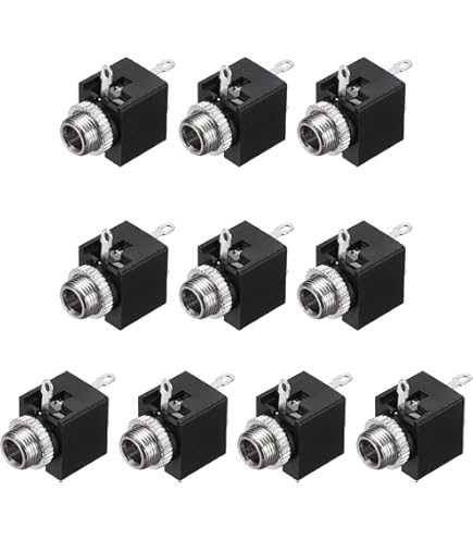 Goedrum 5pcs 3Pin 1/4" 6,35 Mm Estéreo Teléfono Jack/Jack Socket/PCB Mount - Foto 9