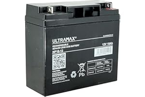 ULTRA MAX Ultramax 12v 18Ah Replacement Battery for Honda, Castel, John Deere, Simplicity, Stiga & Alko Lawnmowers