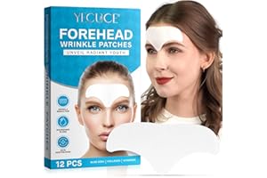 FROVETANI Stirnfaltenpflaster 12PCS, Anti-Falten-Pflaster mit Kollagen und Vitamin E für das Gesicht über Nacht zur Glättung von feinen Linien & Stirnfaltenbehandlung, Reduzierung von Stirnrunzeln und Lachfalte