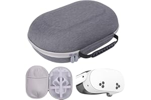 Fiorky Carrying Case for Mta Quest 3S VR Headset and Accessories, Hard Travel Case for Mta Quest 3 Headset/Controllers, Shockproof Portable Protective Carry Case Cover Storage Bag