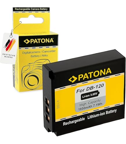 Ricoh Rechargeable Lithium-Ion Battery DB-120: Amazon.co.uk