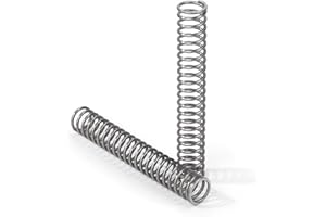 GUNGY Muelles de Compresion de Acero Inoxidable Resorte de Compresión 70mm Diámetro Alambre 1,2mm Diámetro interior 8mm Fuerza del Resorte 2,8kg 10 Piezas