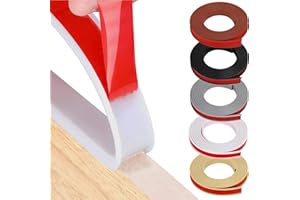 HeiPen U-Form Selbstklebend Möbelkantenband, 15mm x 3m Flexible TPE Faltbarer Kantenschutz Gummi für Schrankkanten, Abschlussleiste, Deckenkanten, Arbeitsplatten (Weiß, 15mm x 3m)