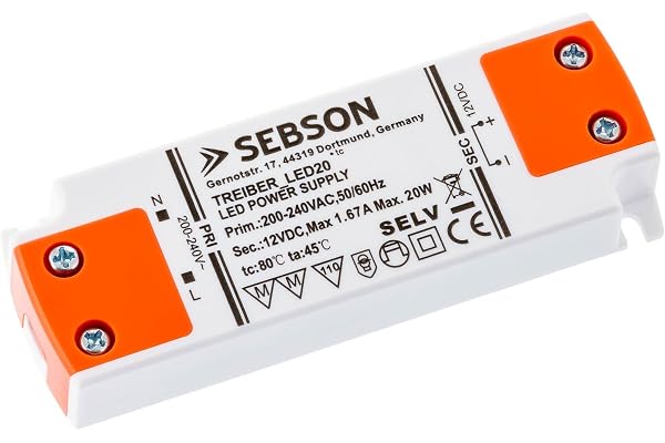 SEBSON 20 W pilote LED/transformateur LED