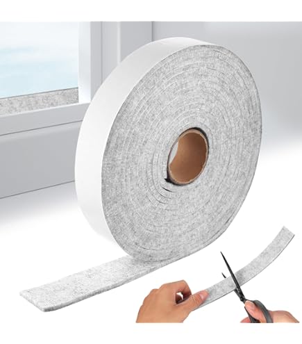 The Felt Store Ruban De Feutre Autocollant, 20 Mm X 3 Mm X 10 M, Noir, Protection Anti-claquement, Bande D'étanchéité En Feutre, Fabriqué En Europe