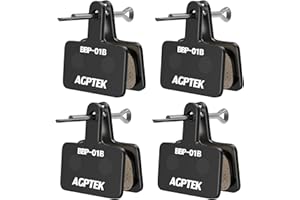 AGPTEK Bike Brake Pads, Resin Disc Brake Pads for Bicycle, Road Bike, Hybrid Bike, City Bike