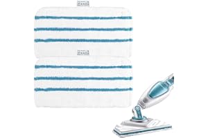 YMJD 2 paños para Black and Decker Steam Mop FSMP20 lavables de microfibra para Black & Decker Steam Mop FSMP20, FSMH1321JMD, FSM1500, FSM1600, FSM1610, FSM1620, FSM1621, FSM1630, FSMH162