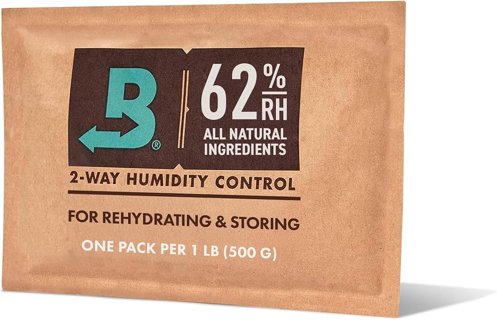 Boveda-Bitkisel Depolama |% 62 RH 2 Yönlü Nem Kontrolü | Boyut 67 1 Pound kadar korur (450 gram) Çiçek | Önlemek Terpene Kaybı Üzeri Kurutma ve Kalıp | 1-Count