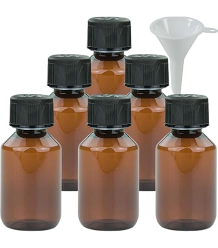 5x Braune Glasflasche 100 Ml – Mit Weißem Kunststoffschraubverschluss, Ideal Für Öle, Tinkturen & Proben