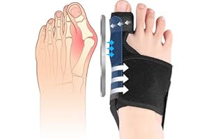 Viexpand Alluce Valgo Correttore, Tutore Separatori Per Piedi, Regolabile Correttore Dei Piedi, Divaricare e Allungare Le Dita, Giorno e Notte, Per Donna Uomo Proteggi Rilassare Dita(Diritto)