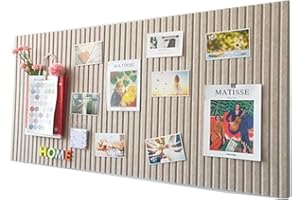 LUPATDY Tableau d'affichage, 60 x 40 cm, en feutre, autocollant, tableau mémo, décoration murale, tableau de vision, 0,9 cm d'épaisseur, pliable, avec épingles camel