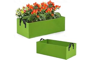 CALLYSONIC Bolsa para plantas de 30 L a 35 L, de tela no tejida, con asas, maceta de fieltro, maceta de tela, saco de patatas, macetas de tela robustas, para balcón, terraza, invernadero, jardín