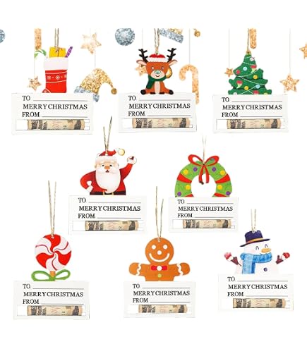Portasoldi Natalizi A Forma Di Cervo - Decorazione Albero Di Natale In Legno | Per Contanti E Piccoli Regali