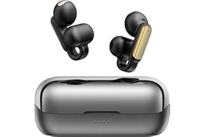 BUGANI Open Ear Headphones, Open Ear Headphones, Clip On Bluetooth 5.4 Headphones, Open Ear Earbuds, 32H Playback, Touch Control, ENC Clear Talk, IPX6 Water Protection for Sports Fitness Black