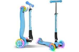 ‎APOLLO Apollo Kids Whiz LED Roller, Faltbarer Scooter für Kinder ab 3 Jahre, LED Räder, für Jungs und Mädchen egal ob 3 4 5 oder 6 Jahre alt, Stabiler Kinderroller für ein sicheres Fahrgefühl, Tretroller
