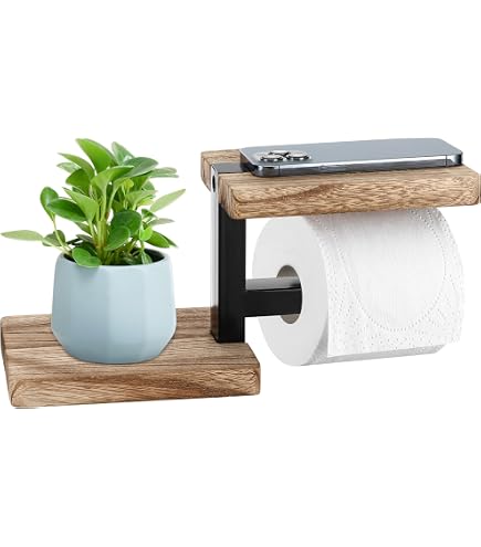 Toilettenpapierhalter Mit Ablage – Montage Ohne Bohren Möglich, Hält Bis Zu 10 Kg