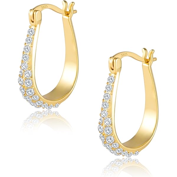 Tuscany Silver Orecchini Creola Triangolari A Tubo Con Pattern Marquise, 20mm, Argento Sterling 925 Placcato Rodio