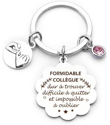 Blulu Coffret Cadeau Collègue Femme - Trousse à Maquillage + Porte-Clés - Idée Cadeau Départ Retraite Ou Remerciement