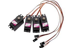 IIUNIUS 4pcs 996R Servo Motor Metal Gear Torque Digital Motor Kit for RC Airplane Model Car Helicopter Robot Diving Equipment Smart Camera Racing Model