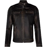 Infinity Leather Giacca Nera per Bambini e Ragazzi in Vera Pelle con