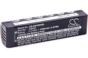 vhbw Batterie Compatible avec Shure GLX-D24R/SM86, GLX-D4, GLX-D6 système de Radio numérique, émetteur de Poche numérique (1100mAh, 3,7V, Li-ION)