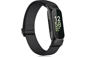 Fintie Bracelets élastiques compatibles avec Fitbit Inspire 2/Inspire HR/Inspire/Ace 3/Ace 2, bracelet de rechange réglable en nylon extensible respirant