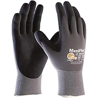 12 Paar MaxiFlex Montagehandschuhe, Arbeitshandschuhe, Handschuhe Ultimate (L)