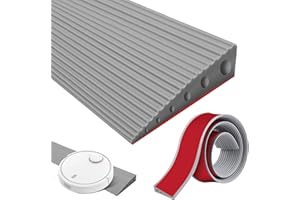 Niuny Rampa per Soglia in Gomma Soglia di Dislivello Pavimento Rampa per Scalino Antiscivolo in pvc Profilo di Transizione Pavimento Autocollante per Porte e Bagno Sedia a Rotelle Passeggini Scooter
