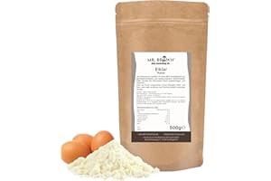 ‎MR. BROWN MR. BROWN 500g Eiklarpulver, Pasteurisiertes Eiklar Pulver, zum Kochen & Backen (500) Tasche