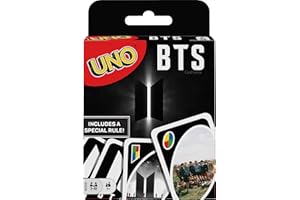 MATTEL GAMES Uno BTS x Mattel Jeu de Société et de Cartes, à l’Effigie du Membre du Groupe de K-pop, GDG35