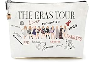 LEBOKJ Kosmetiktasche für Damen mit Mädchen Schlüsselanhänger - T-S Album Make-up Tasche für Musikliebhaber, Sänger und Fans