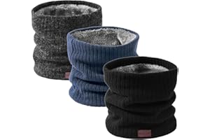 Onvavient Schal Herren Winter, Winter Halsschlauch Ski, Schlauchschal Halstuch Halswärmer Gesichtsschal Fleece Loop Schal Männer Frauen Warm Dick Loopschal Nackenwärmer