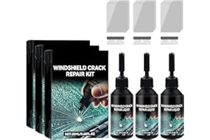 EZNAOBO Windshield Crack Repair Kit, Glass Scratch Remover,Car Glass Repair Glue Scratch Chip Cracks Repair Kit, DIY Glass Cracked Repair Kits for Fix Auto Windscreen Glass Cracks/Scratch/Chips ﻿ ﻿ (3PCS)