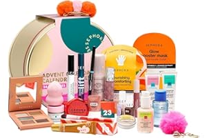 SEPHORA FAVORITES Sephora Adventskalender 2025 - Premium Adventskalender - 24 Überraschungen, darunter Make-up, Pflege, Badprodukte oder Accessoires - New In Metal Box