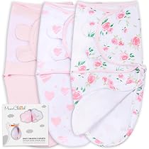 Mama Cheetah Sac D’Emmaillotage Bébé 3-6 Mois – Coton Bio Respirant – Couverture Emmaillotage Large, Anti-Colique, Hanches Saines