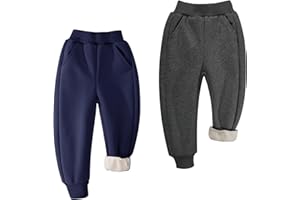 BIG ELEPHANT Fleece-gefütterte Jogginghose für Jungen und Mädchen, sportliche Jogginghose aus weicher Baumwolle für Jugendliche, aktive Basic-Hose für Kinder mit Taschen