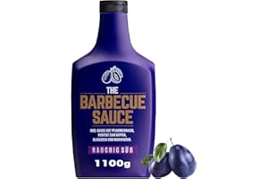 ‎THE BARBECUE SAUCE ORIGINAL REZEPTUR THE BARBECUE SAUCE - "RAUCHIG SÜß" - auf Pflaumenbasis - BigBoy 1100g - BBQ Burger & RIbs Grillsauce