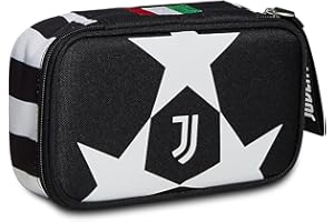 SEVEN QUICK CASE JUVENTUS pen holder, GOLDEN GOAL, Complete with Pencils, Markers etc, School and Leisure