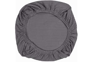 Yikko Housses de chaise élastiques en élasthanne - Lavables - Pour chaise de bureau, salle à manger, bar, mariage - Décoration (1, gris)