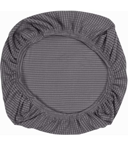 MeRcri Hockerbezug Quadratisch 50x50cm - Stretch Ottomane Cover Samt