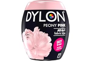 Dylon, capsule per tintura in lavatrice, 350 g, (etichetta in lingua italiana non garantita) Peony Pink