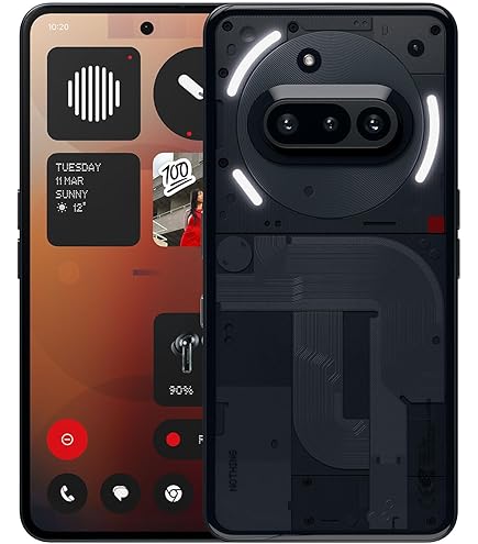 Nothing Phone (3a) 12GB+256GB, Black, with Bundle : Buy Online at