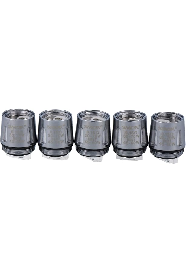Smok TFV8 Baby X4 Verdampferköpfe – 5 Stück, 0,15 Ohm, Für 30–70 W, Geschmacksoptimiert